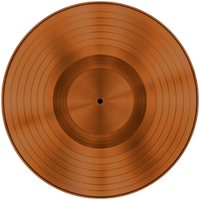 Bronze vinyl record